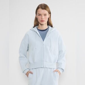 Aritzia Cozy Sweatfleece Boyfriend Boxy Zip Hoodie